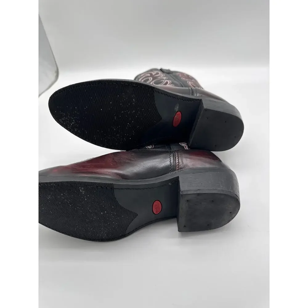 Durango‎ Black & Dark Brown With Red stitch LEM315 12EE Mens